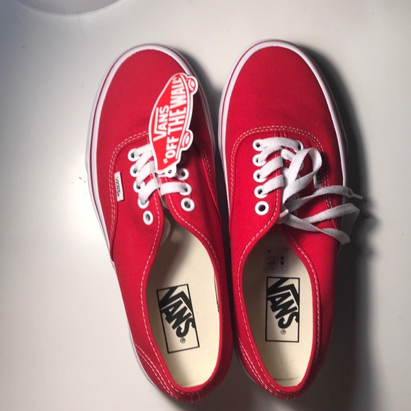 off the wall red vans